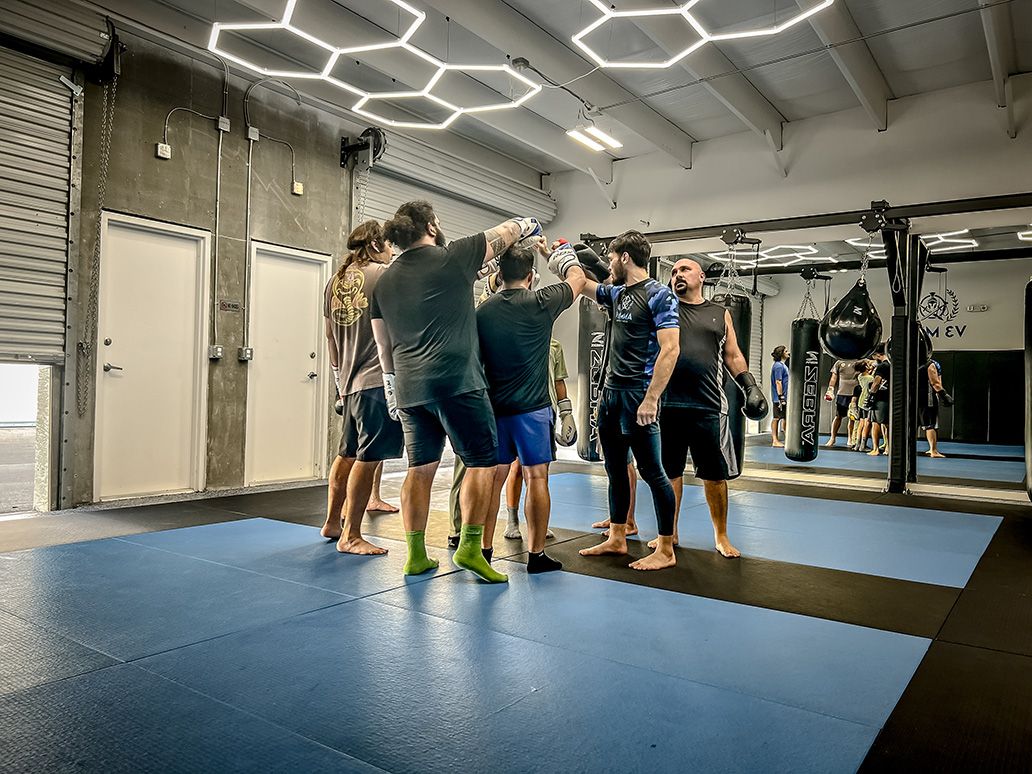 Group training session at V3 MMA